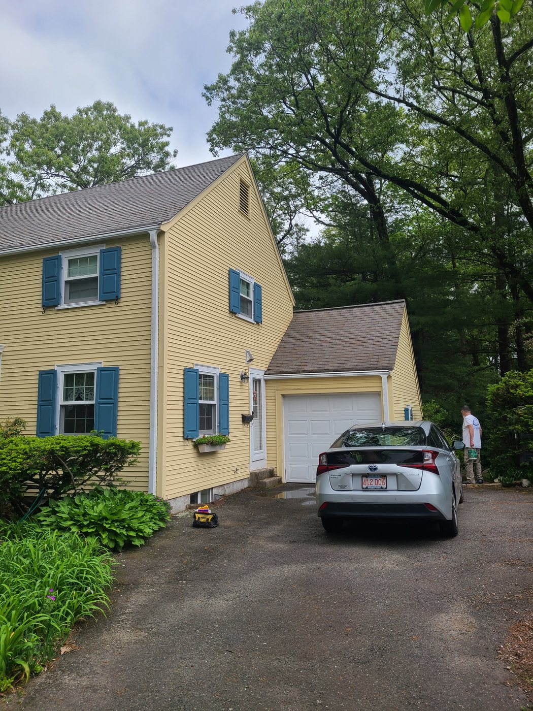 Colonial exterior, full repaint — after