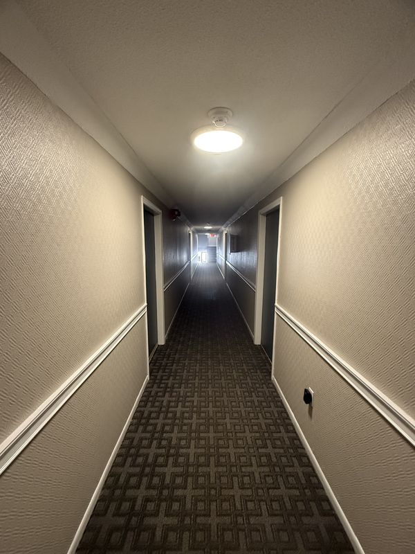 Building hallway after repainting
