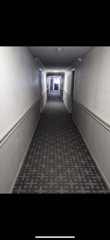 Building hallway before repainting