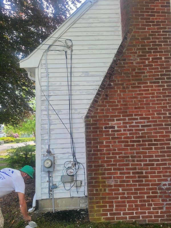 House washing ahead of exterior painting