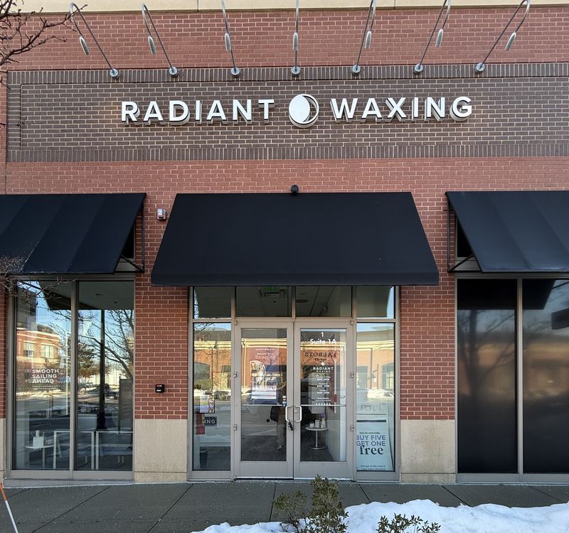 Retail storefront exterior after painting