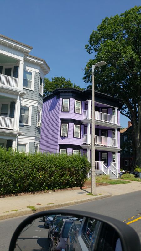 Three-decker exterior repainted by Aura Painting Inc, Greater Boston